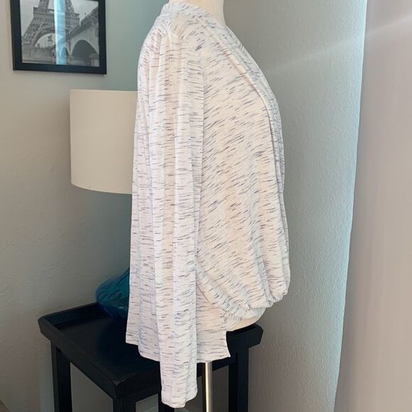 Anthropology Akemi + Kin spacedye wrap long sleeve blouse top sx xs - Picture 5 of 9